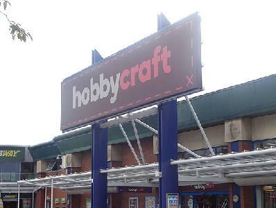 Hobbycraft store signage