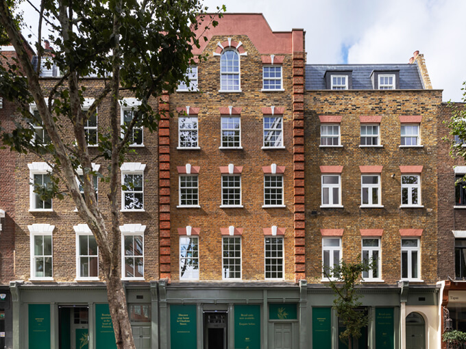 block of flats building exterior 